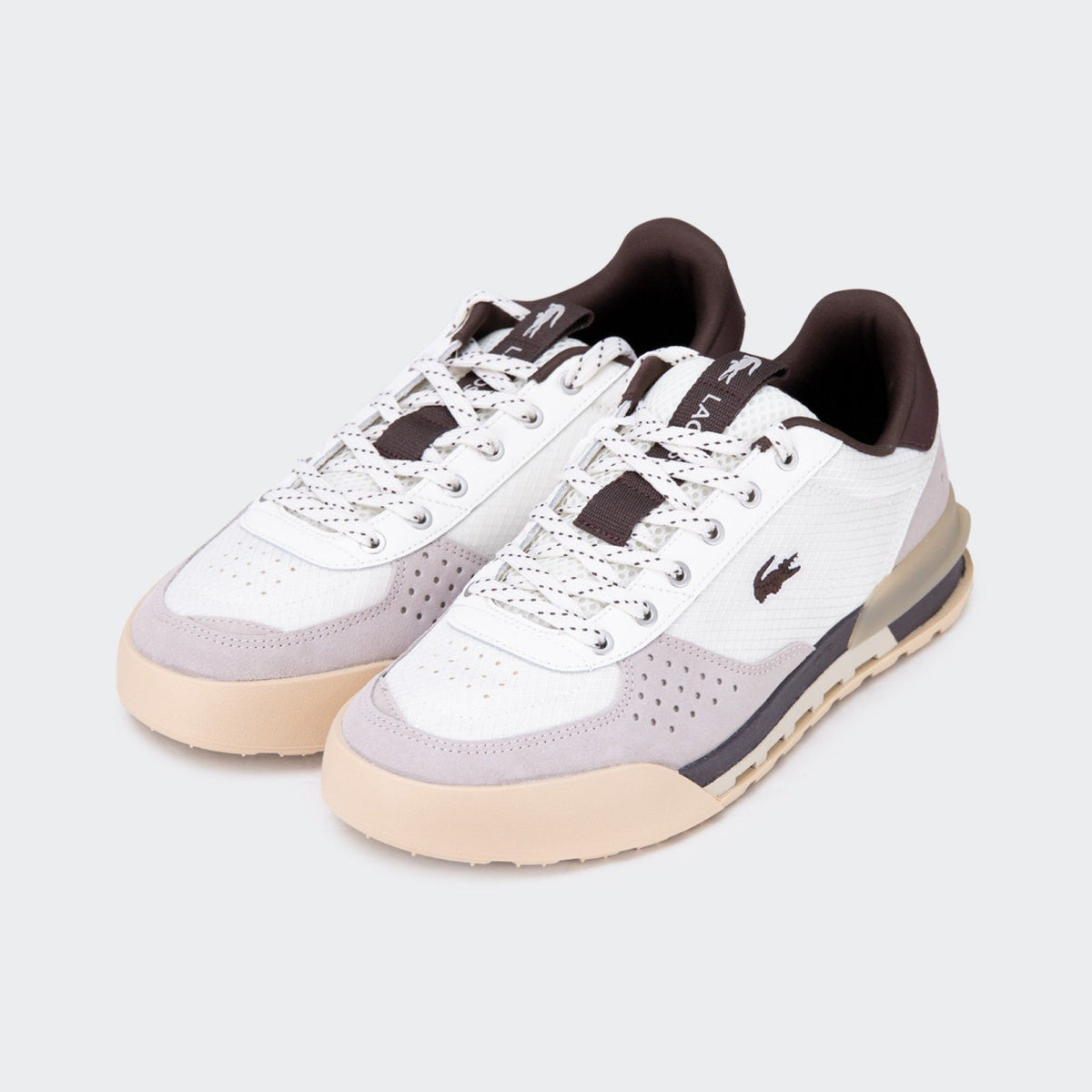 Lacoste Slam Break 226 1 SMA — Blanc cassé et Brun (Homme)