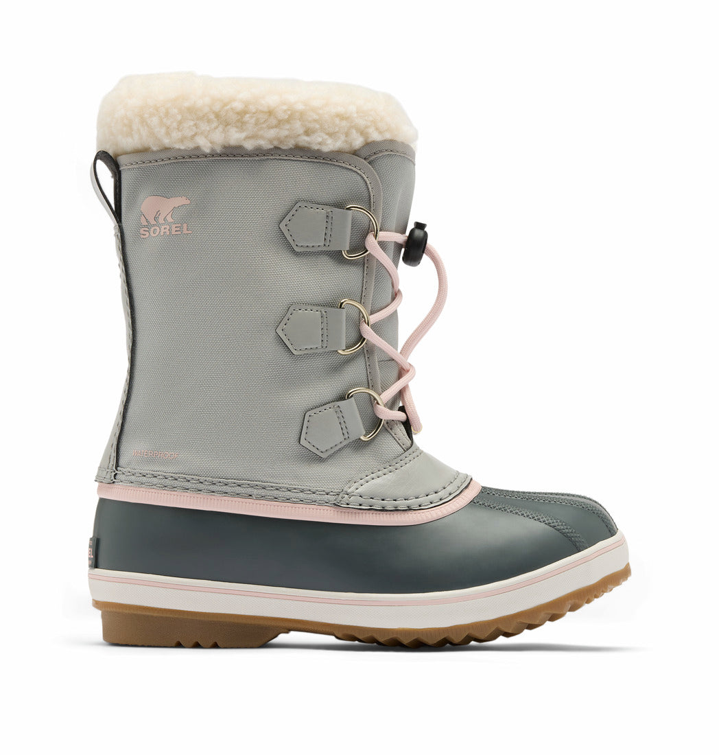 SOREL little kids Yoot Pac™ Nylon Boot (Enfant) — Gris et rose