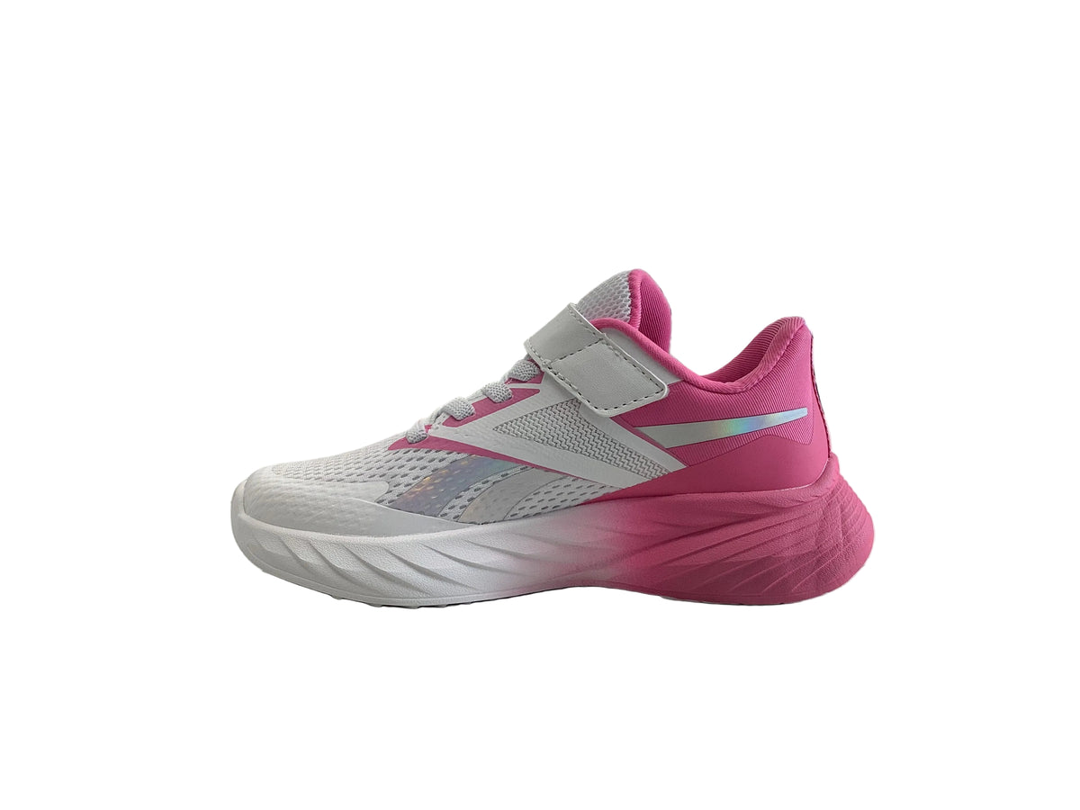 Reebok rushwind — Blanc et rose (Femme)