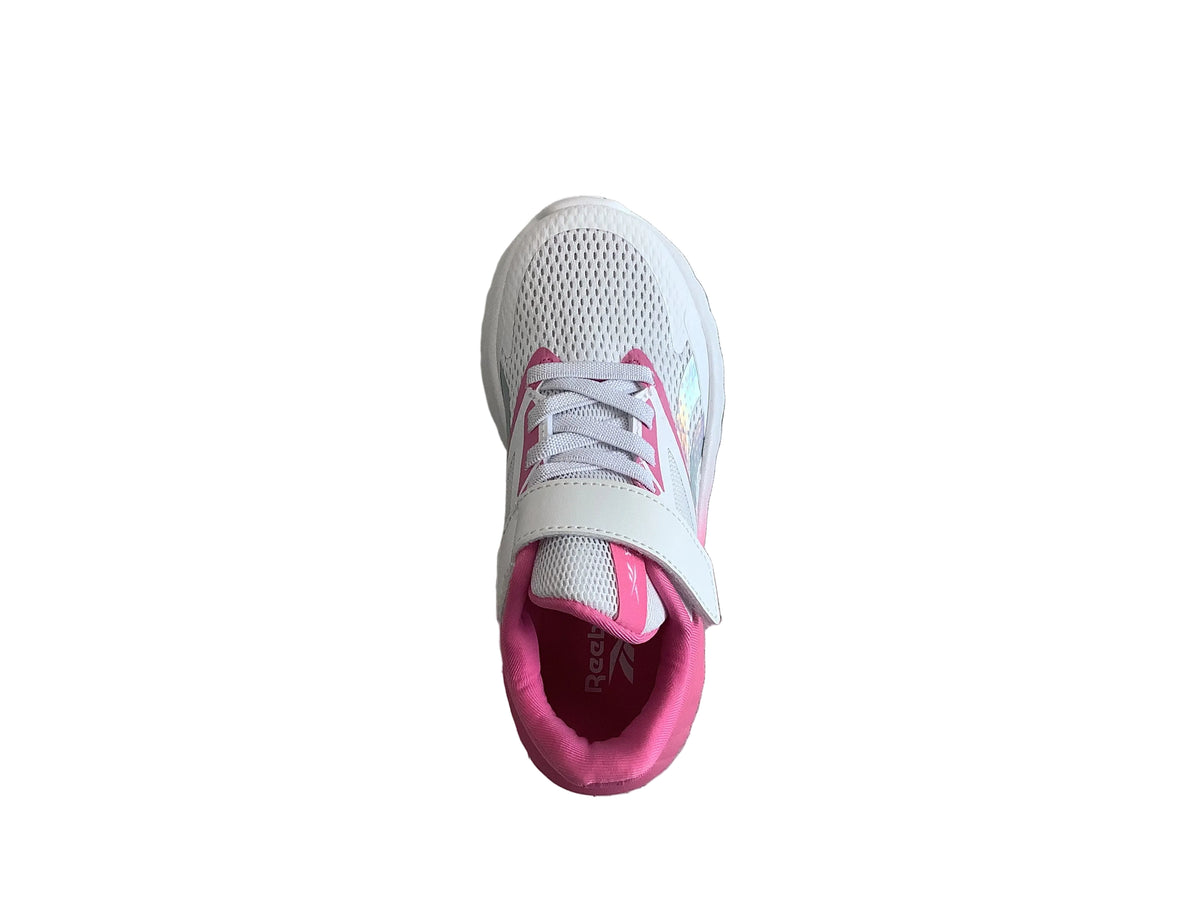 Reebok rushwind — Blanc et rose (Femme)