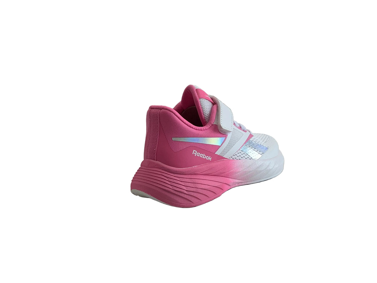 Reebok rushwind — Blanc et rose (Femme)