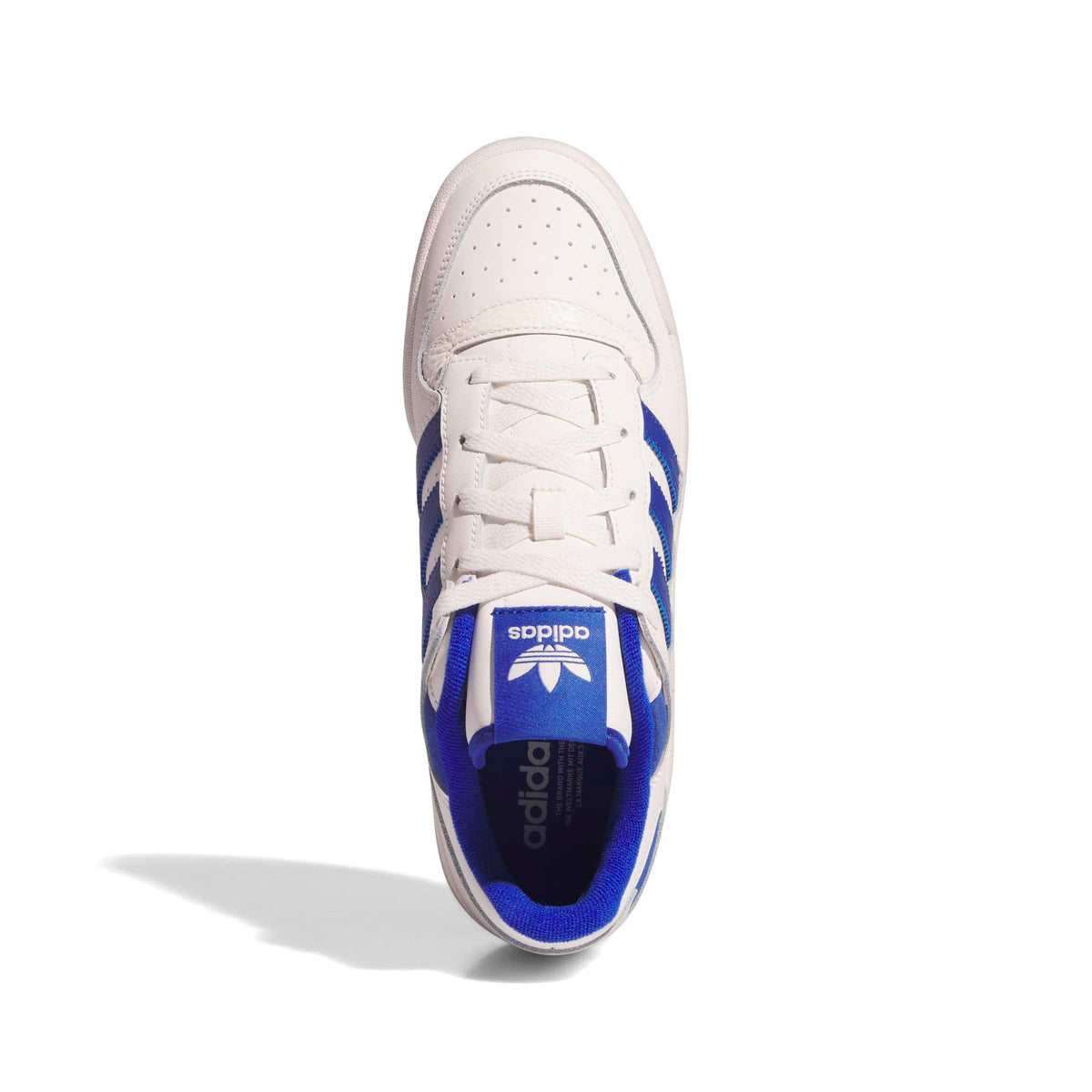 Adidas Forum Low CL — Blanc et bleu roi (Homme)