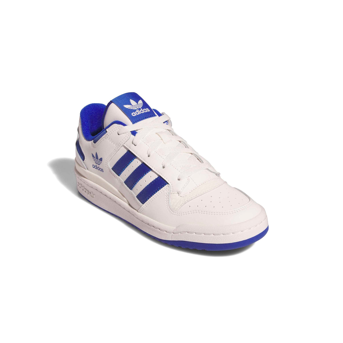 Adidas Forum Low CL — Blanc et bleu roi (Homme)