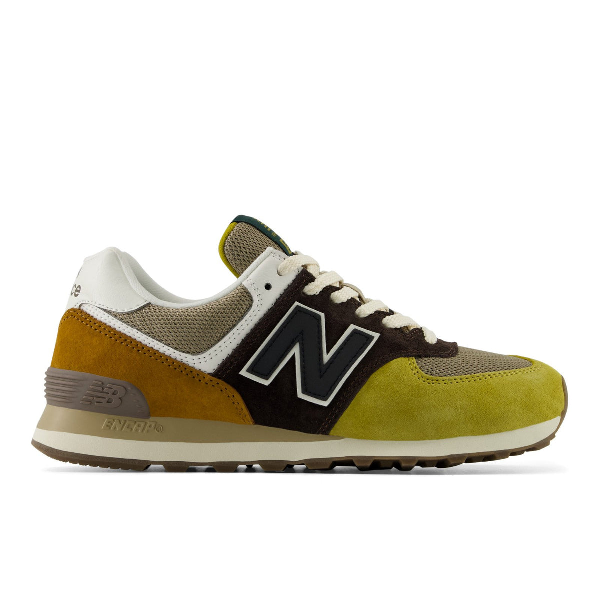 New Balance 574 — Brun et jaune (Homme)