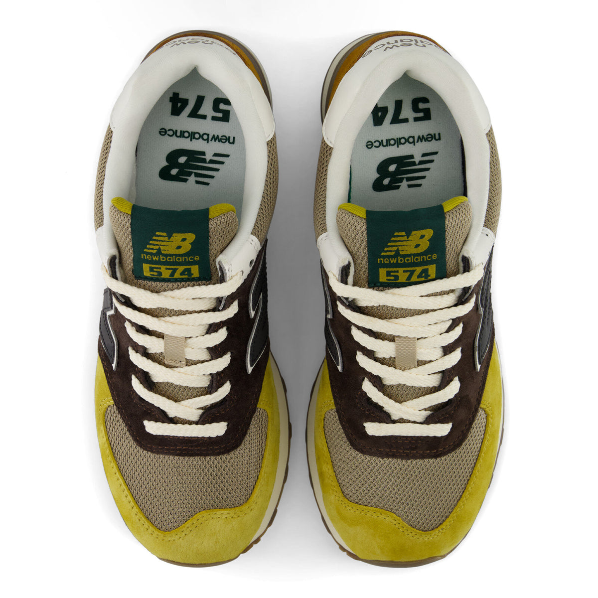 New Balance 574 — Brun et jaune (Homme)