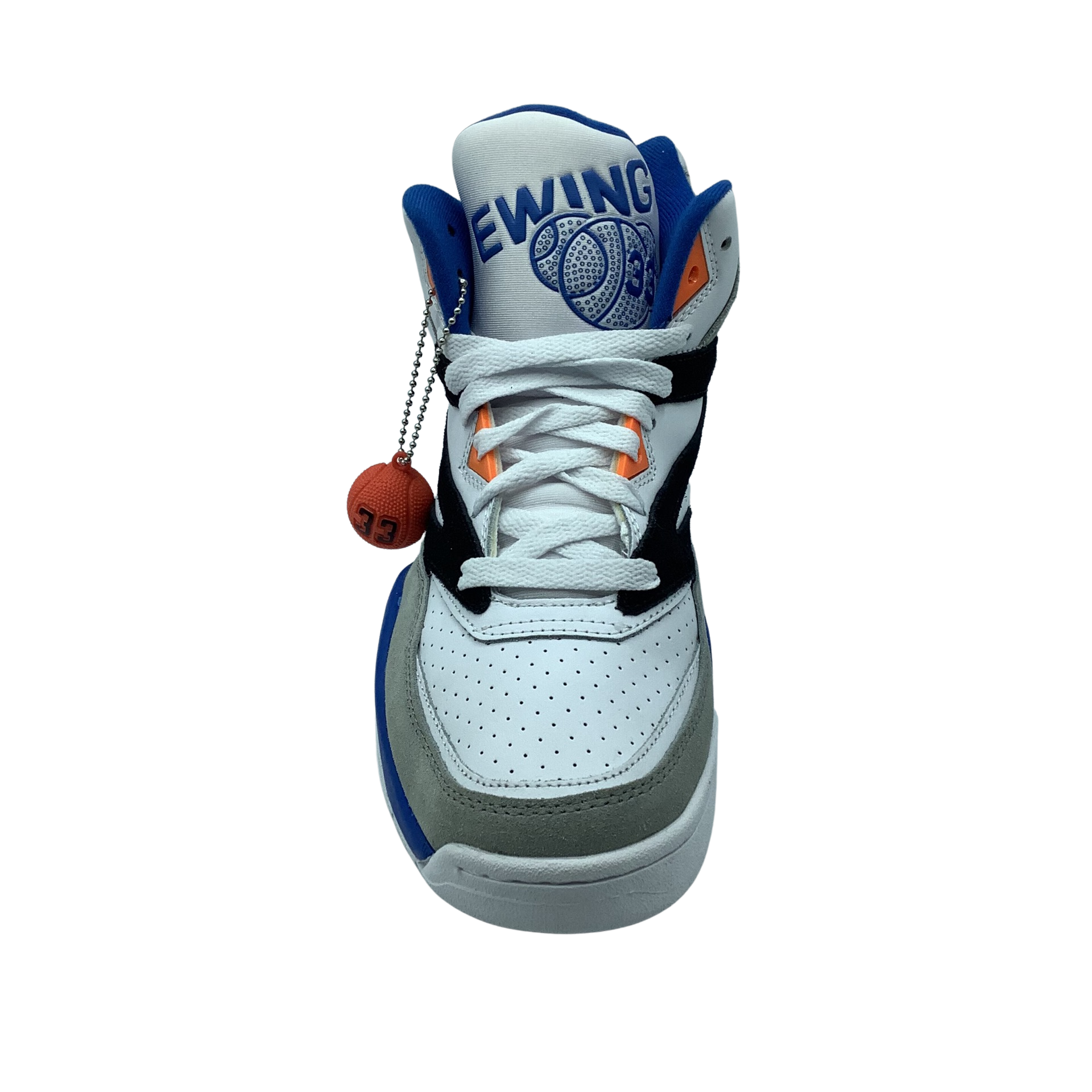 Patrick ewing shoes white 2025 blue orange