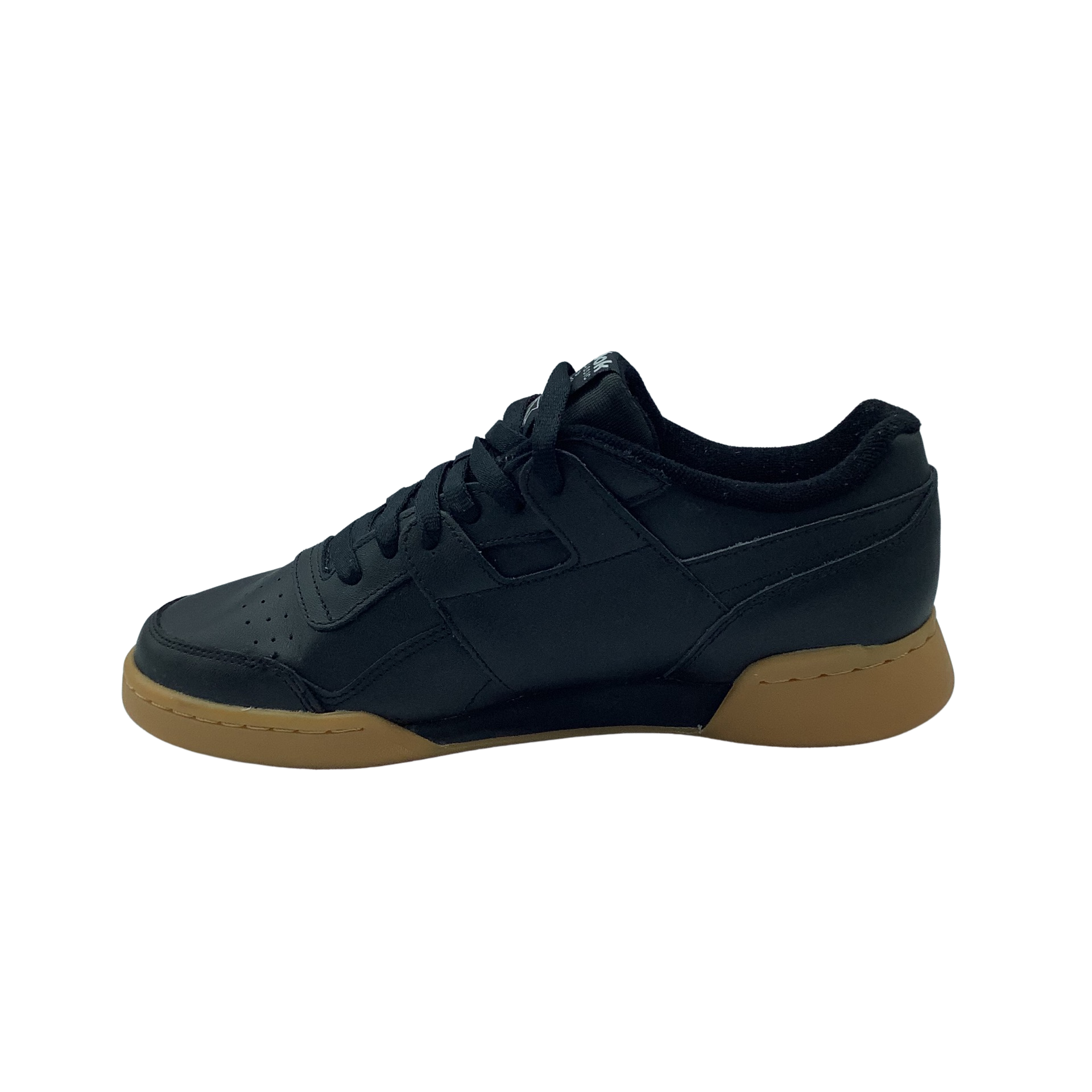 Reebok workout black hot sale gum sole