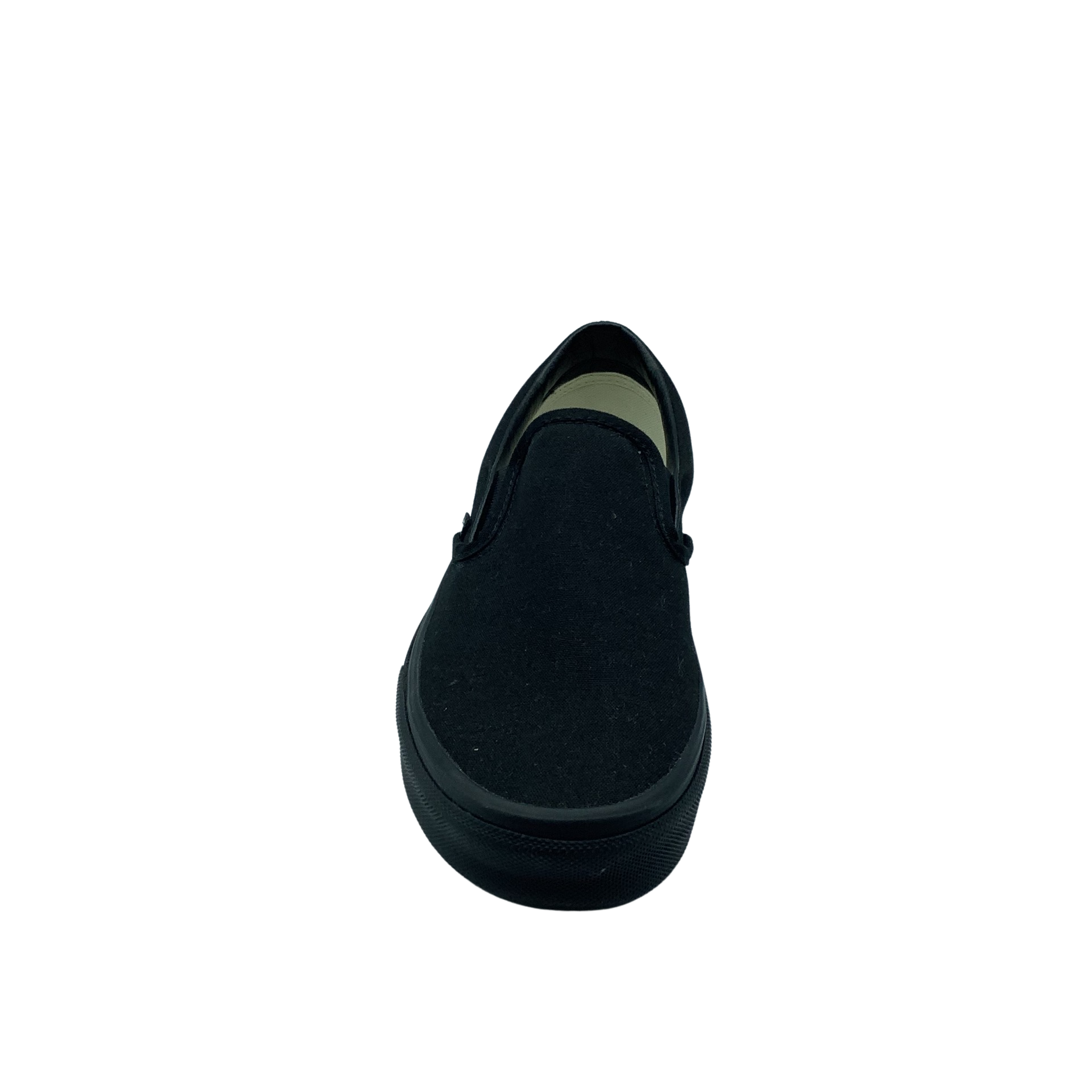 Plain black sale slip on vans