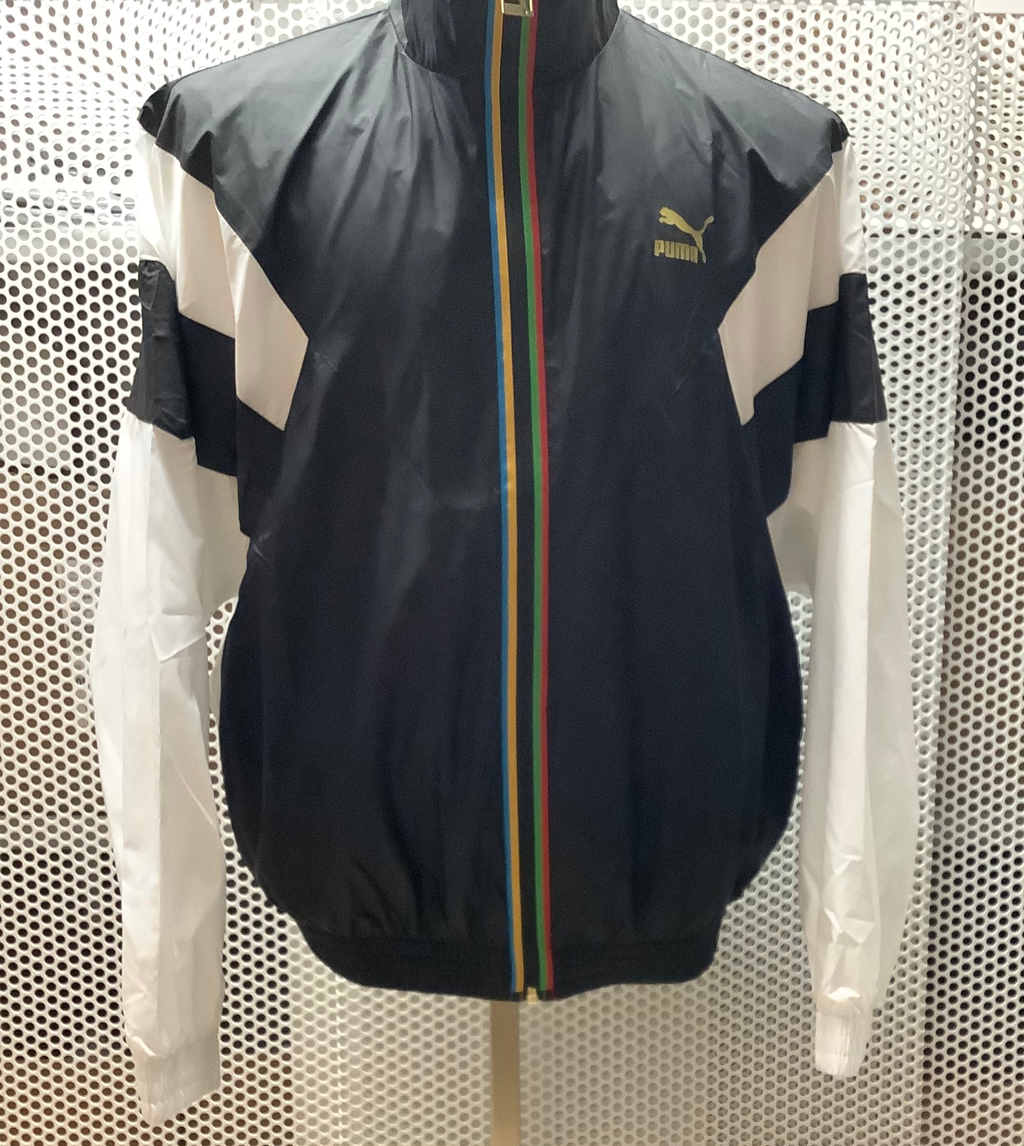 Puma tracksuit blue yellow white hotsell