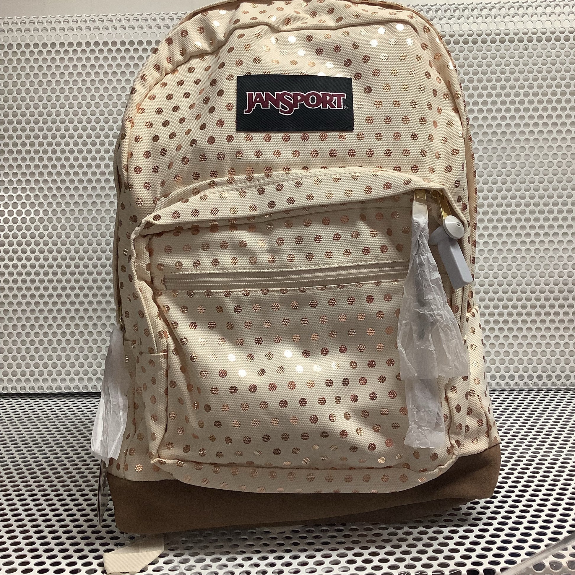 Jansport gold 2025 polka dot backpack